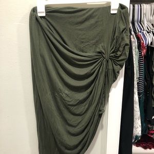 Green skirt